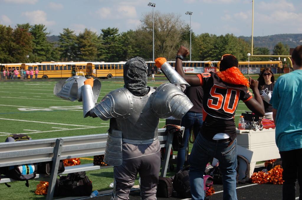 Mystery Knight gives Pep Rally some Pep