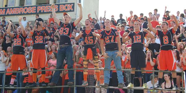 Knights get fired up for the homecoming game