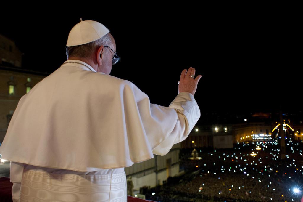 Argentina's cardinal Jorge Bergoglio, elected Pope Francis I, appears on the balcony of St Peter's Basilica on March 13, 2013, in Vatican City. Bergoglio was elected as the 266th pope and will lead the world's 1.2 billion Catholics. (Osservatore Romano/Eidon/Zuma Press/MCT)