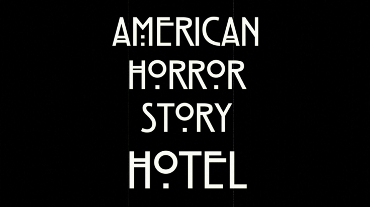 American Horror Storys new season Hotels title screen.