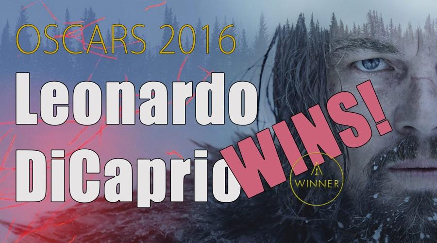 Graphic for DiCaprio winning