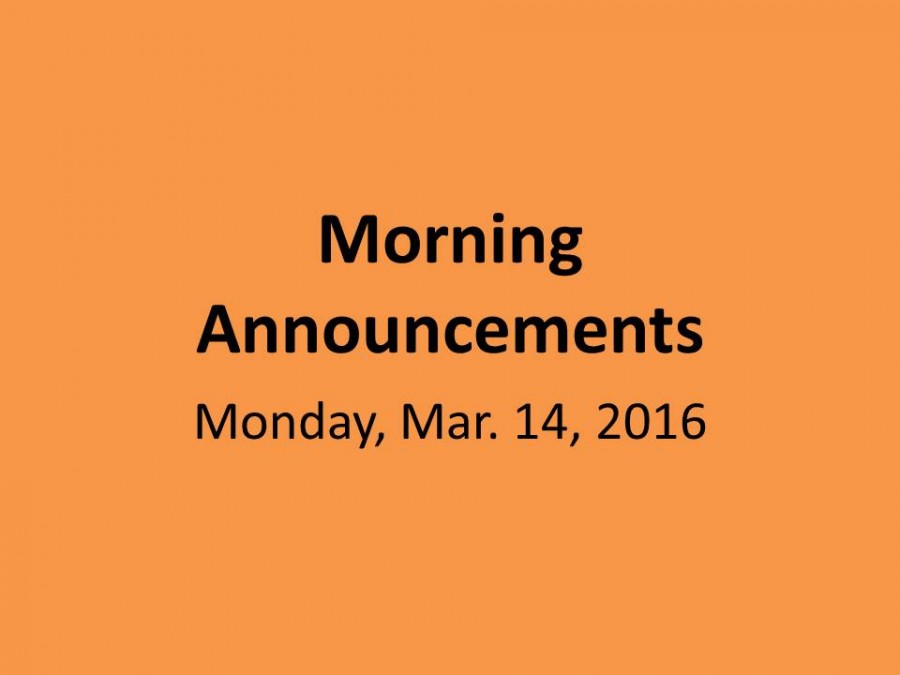 Monday, March 14, 2016