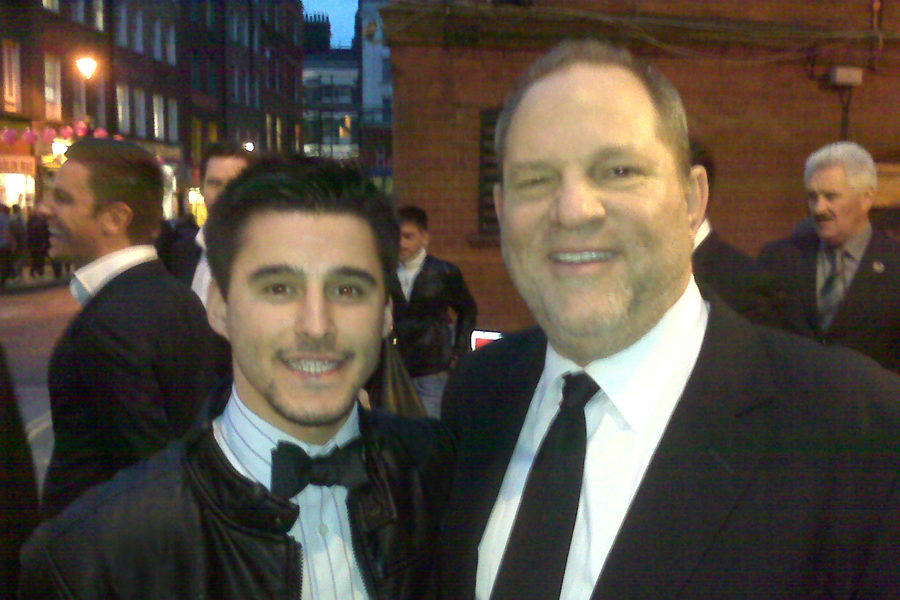 Josh Wood and Harvey Weinstein attend the 54th Annual BFI London Film Festival. Weinstein has been accused of sexually assaulting several women.