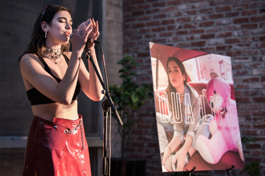 Dua Lipa performs at the Space 15 Twenty event in April 2017.