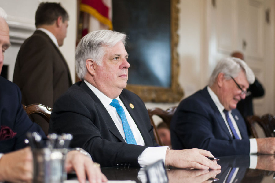 Governor Larry Hogan at his first bill signing