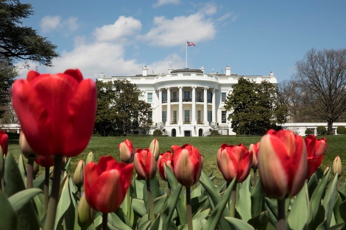 White House in spring is a site to behold